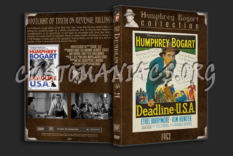 Bogart Collection 64 Deadline  U.S.A.  (1952) dvd cover