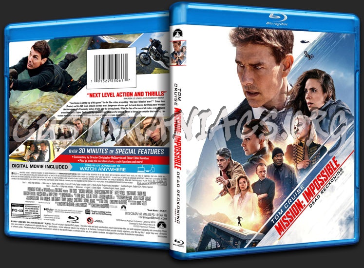 Mission Impossible: Dead Reckoning Pt.1 (2023) blu-ray cover