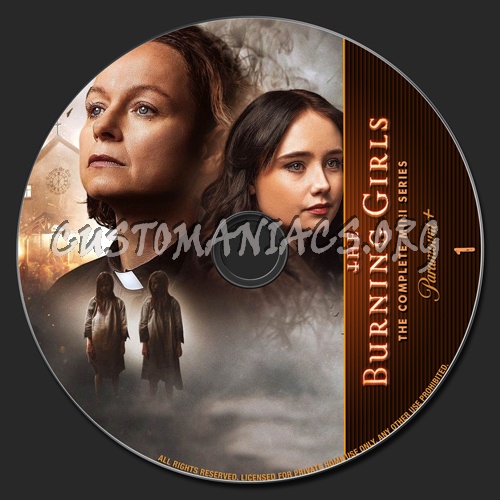 The Burning Girls Season 1 dvd label