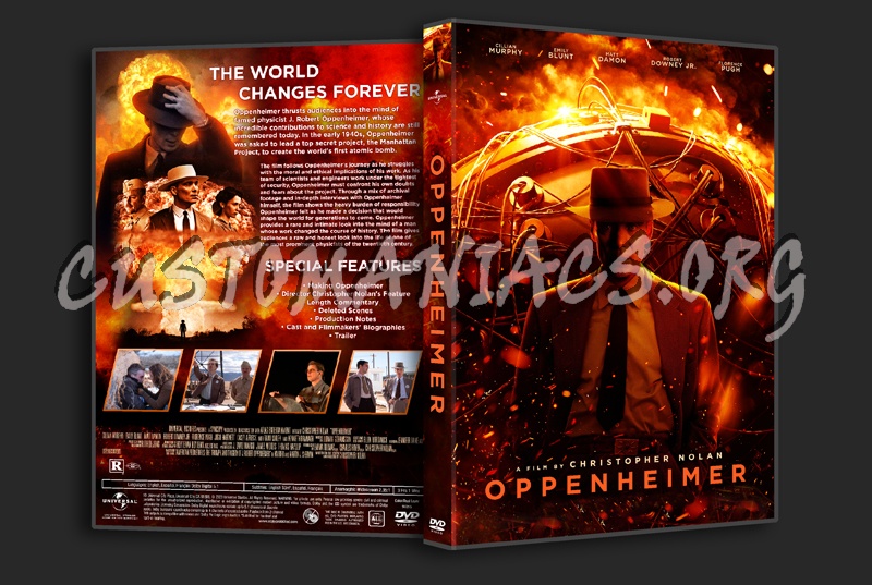 Oppenheimer blu-ray cover - DVD Covers & Labels by Customaniacs