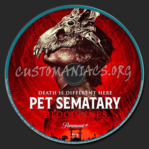 Pet Sematary:Bloodlines blu-ray label