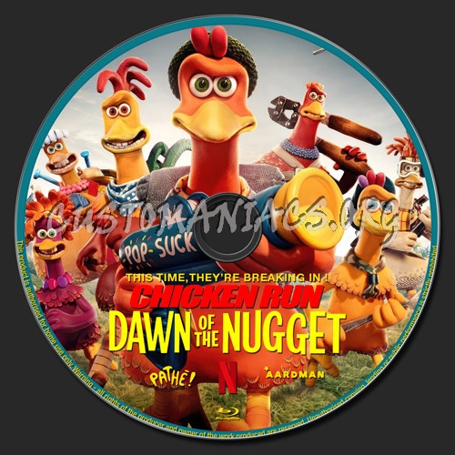 Chicken Run:Dawn Of The Nugget blu-ray label