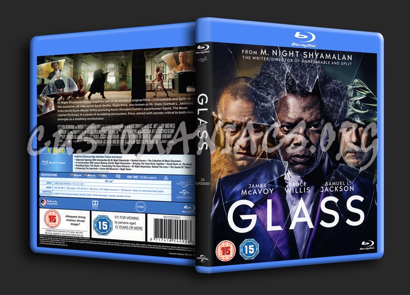 Glass blu-ray cover