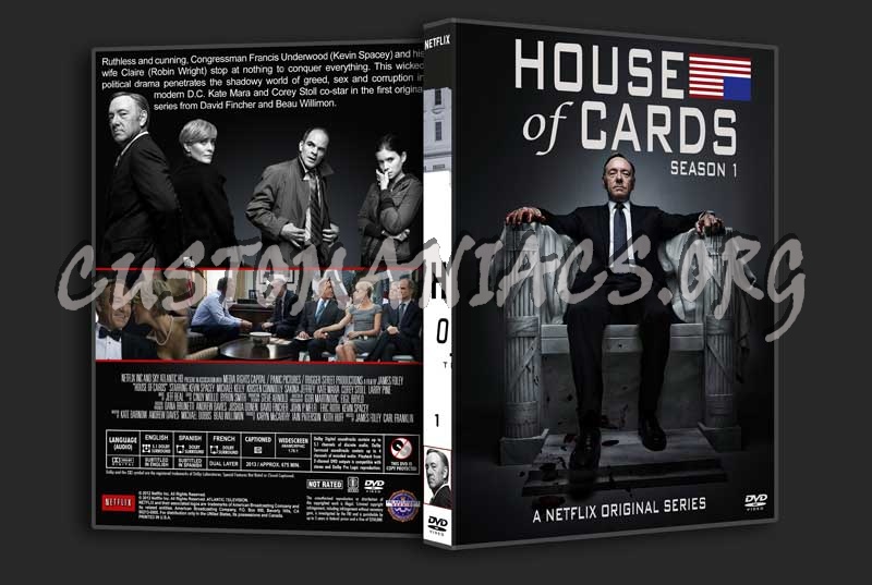 House of Cards - The Complete Series (spanning spine) dvd cover