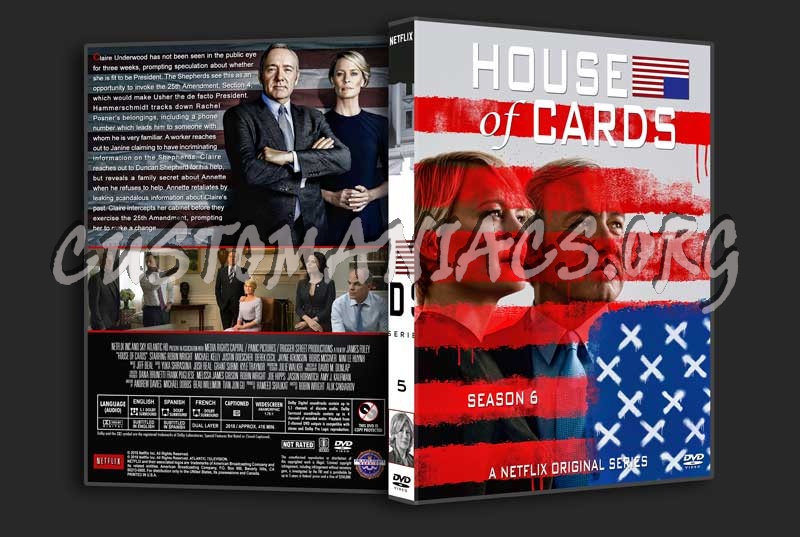 House of Cards - The Complete Series (spanning spine) dvd cover