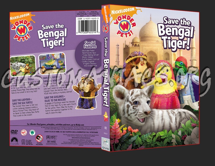 Wonder Pets! Save the Bengal Tiger dvd cover
