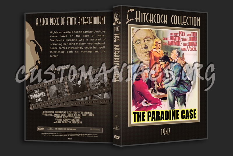 Hitchcock Collection 31: The Paradine Case  (1947) dvd cover