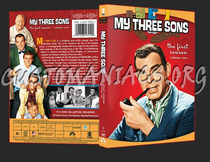 My Three 3 Sons Season 1 Volume 1 dvd cover