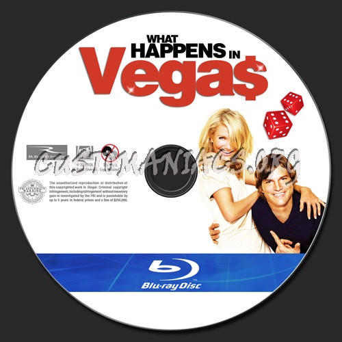 What Happens In Vegas blu-ray label