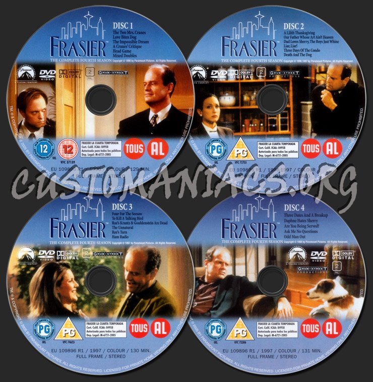 Frasier Season 4 dvd label