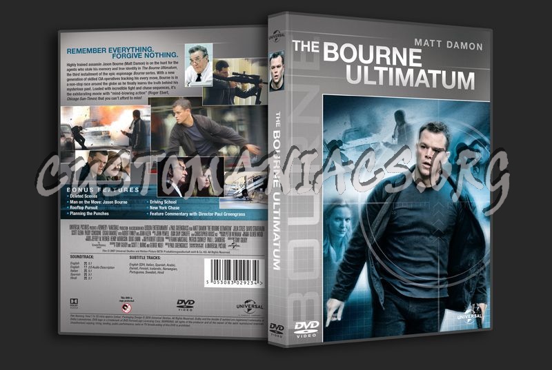 The Bourne Ultimatum dvd cover