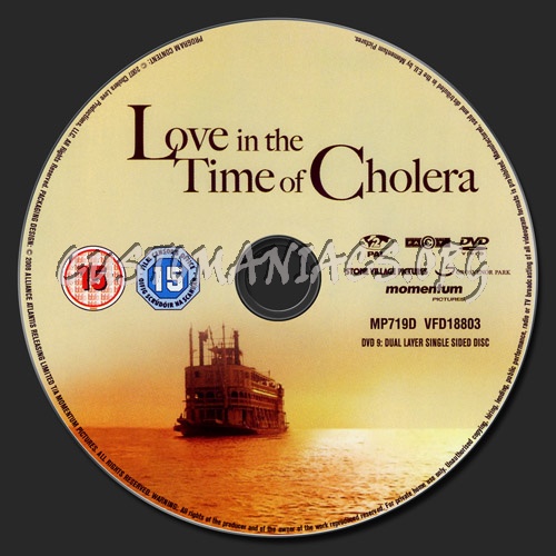 Love in the Time of Cholera dvd label