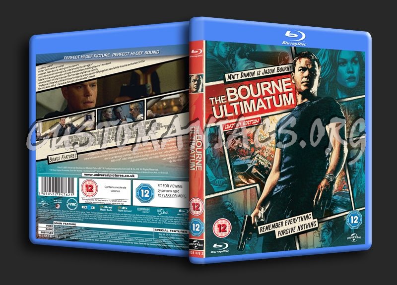 The Bourne Ultimatum blu-ray cover