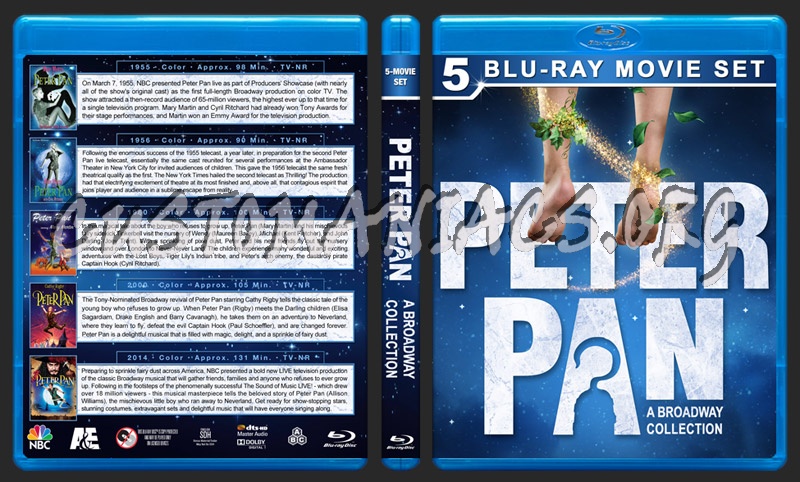 Peter Pan: A Broadway Collection blu-ray cover