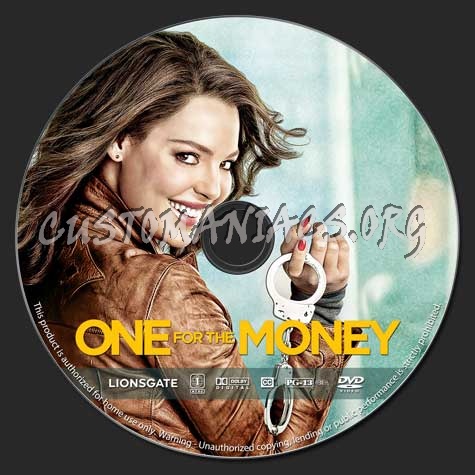 One for the Money dvd label