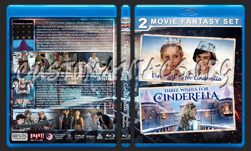 Three Wishes for Cinderella Double Feature blu-ray cover