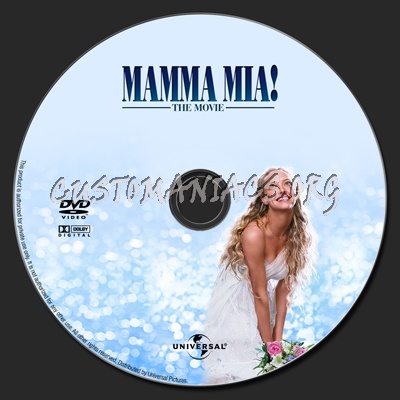 Mamma Mia! The Movie dvd label