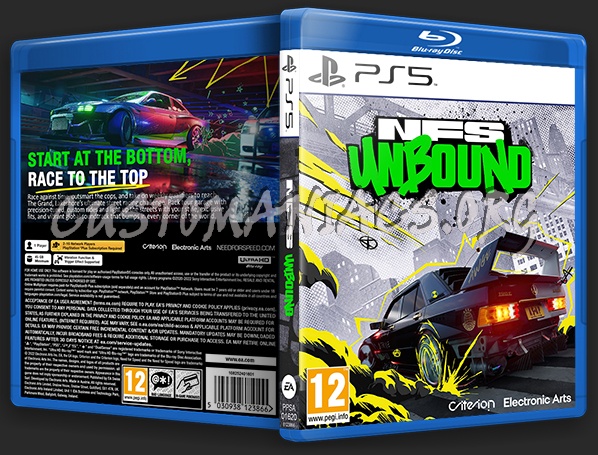 Need for Speed Unbound (PS5) Custom Cover dvd cover