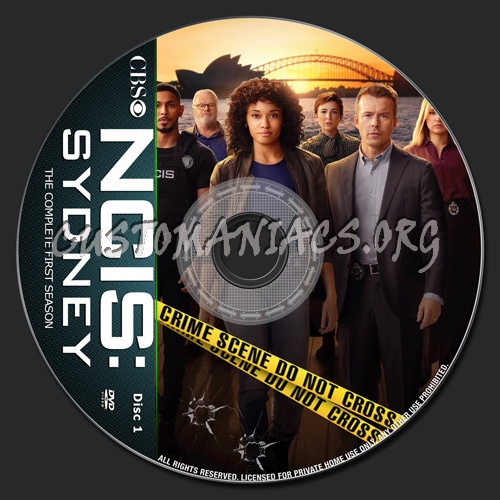 NCIS Sydney Season 1 dvd label