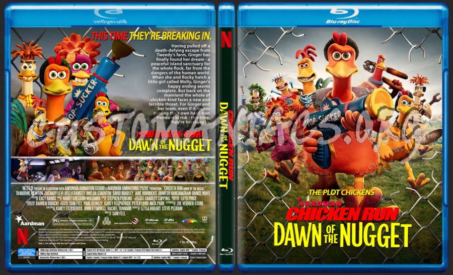 Chicken Run:Dawn Of The Nugget blu-ray cover