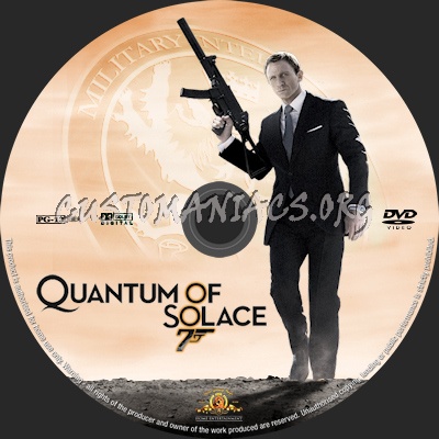 Quantum of Solace dvd label