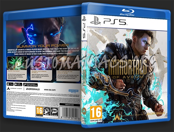 Immortals of Aveum 2023 (PS5) Custom Cover dvd cover