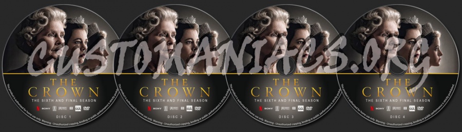 The Crown - Season 6 dvd label