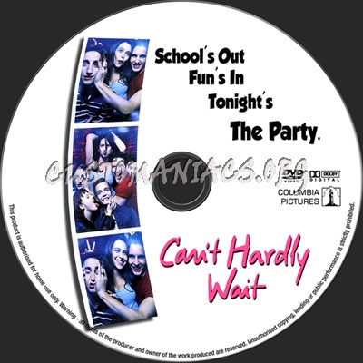 Can't Hardly Wait dvd label