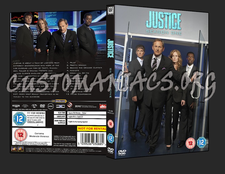 Justice - Season One dvd cover