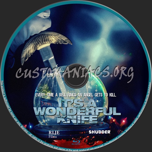 It's A Wonderful Knife blu-ray label