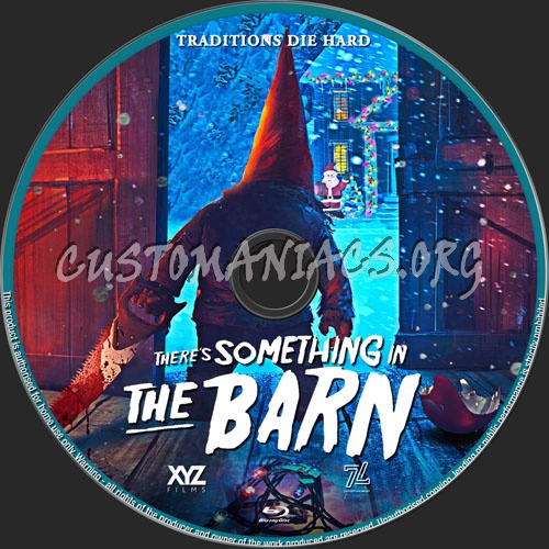 There's Something In The Barn blu-ray label