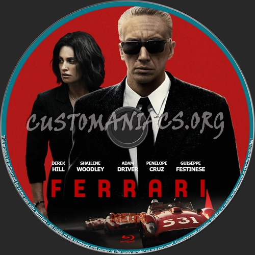 Ferrari blu-ray label