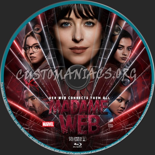 Madame Web blu-ray label