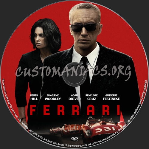 Ferrari dvd label