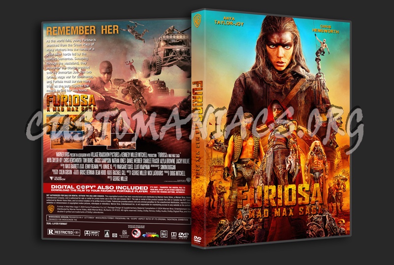 Furiosa:A Mad Max Saga dvd cover