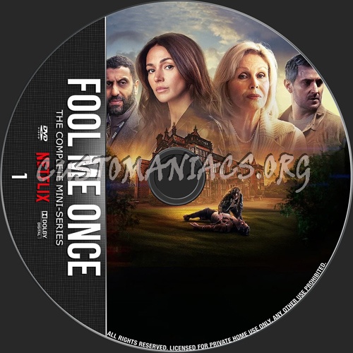 Fool Me Once Season 1 dvd label