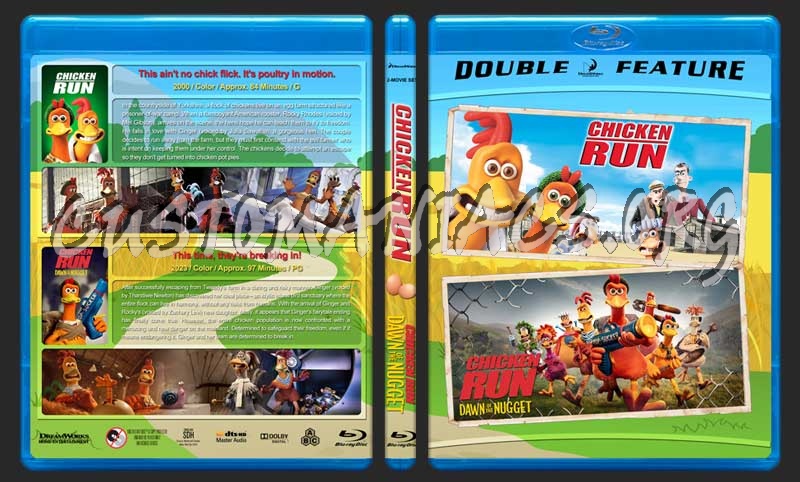 Chicken Run Double Feature blu-ray cover