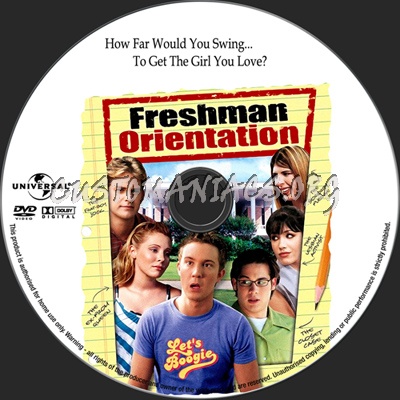 Freshman Orientation dvd label