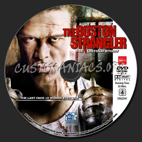 The Boston Strangler - The Untold Story dvd label