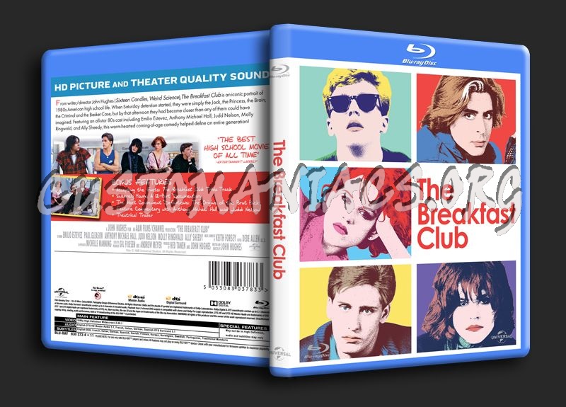 The Breakfast Club blu-ray cover