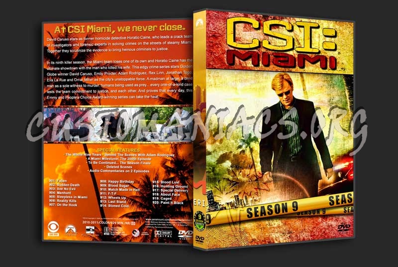 CSI: Miami  - The Complete Series (spanning spine) dvd cover