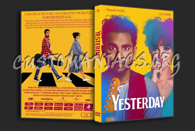 Yesterday (2019) dvd cover