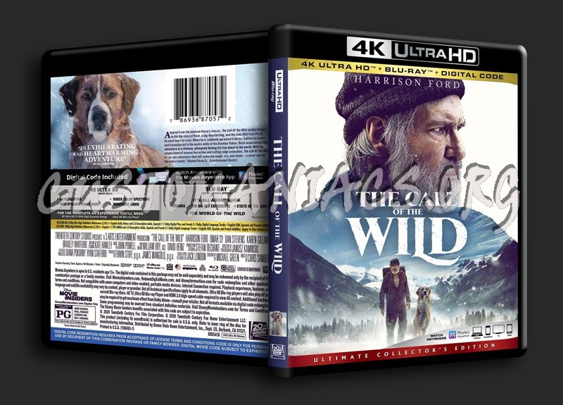 The Call of the Wild 4K blu-ray cover