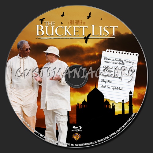 The Bucket List blu-ray label