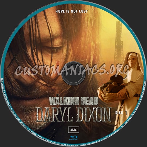 The Walking Dead Daryl Dixon Season 1 Blu Ray Label Dvd Covers And Labels By Customaniacs Id 9673