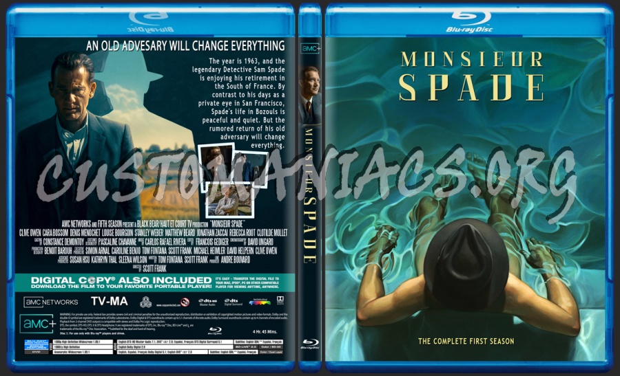 Monsieur Spade Season 1 blu-ray cover