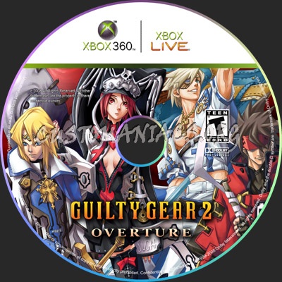 Guilty Gear 2: Overture dvd label