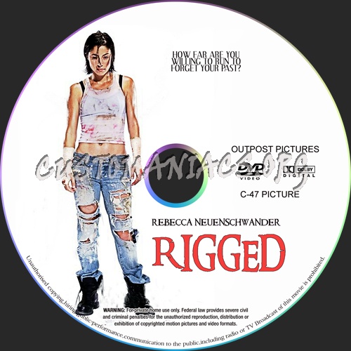 Rigged dvd label