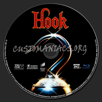 Hook blu-ray label - DVD Covers & Labels by Customaniacs, id