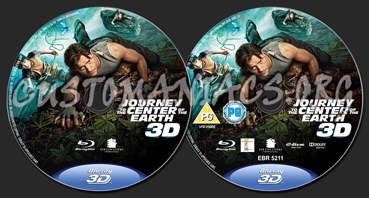 Journey to the Center of the Earth 3D blu-ray label